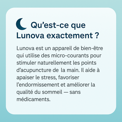 Solution naturelle contre l’insomnie et l’anxiété Lunova ®